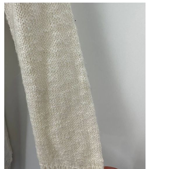NWOT One Hart Cream Knit Open Front Cardigan XS - Picture 6 of 8